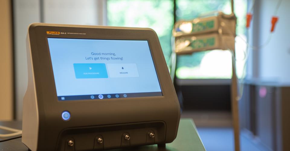 Infusion Device Analyzer in hospital